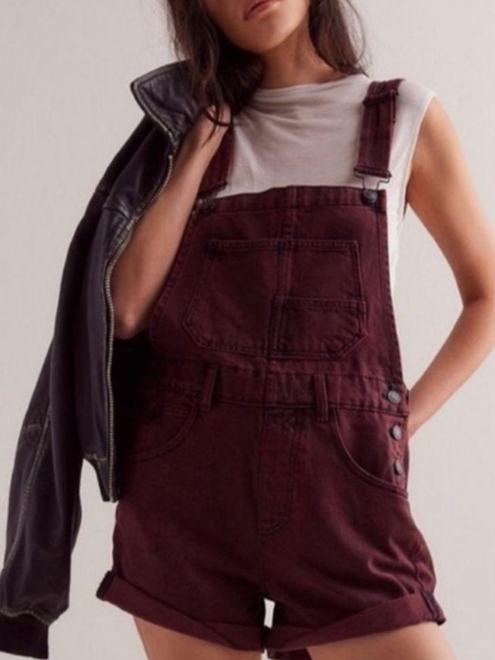 NWOT Free People Ziggy Denim Shortalls Size Small